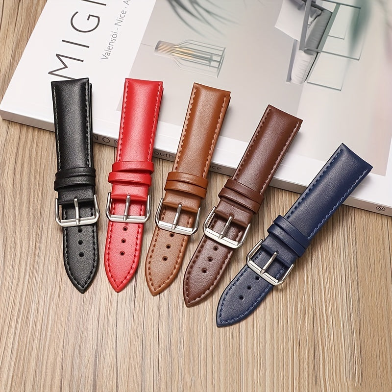 Leather Watch Band 14-22mm Replacement Wrist Strap