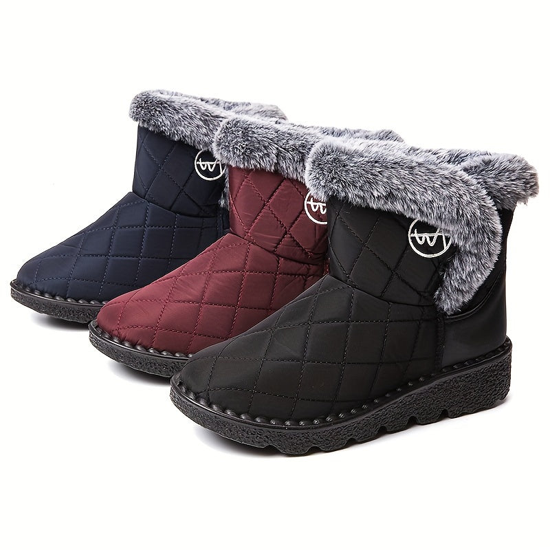 Women's Non-Slip Thickened Snow Boots - Warm & Lightweight