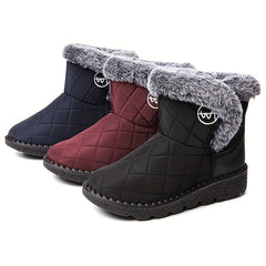 Women's Non-Slip Thickened Snow Boots - Warm & Lightweight