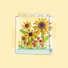 Colorful DIY Flower Building Blocks Set Garden Themed Creative Gift Ages 8