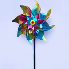 Reflective Laser Windmill Bird Repellent Devices Rainbow Pinwheels
