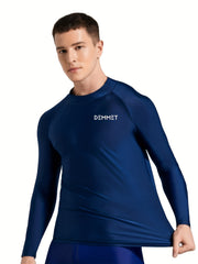 Men's Quick Dry Sun Protection Rash Guard for Diving, Snorkeling, Surfing