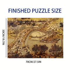 1000pcs Jigsaw Puzzle Ancient Chinese Town Traditional Architecture & Festive At