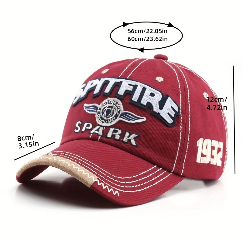 Letter Embroidery Curved Brim Baseball Cap Street Sun Hat