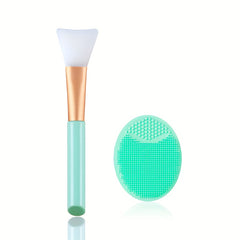Facial Cleansing Brush Set Manual Silicone Face Mask Brush Lip Scrub Brush