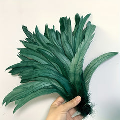 10pcs Rooster Feather Shape Western Style Hair Accessories