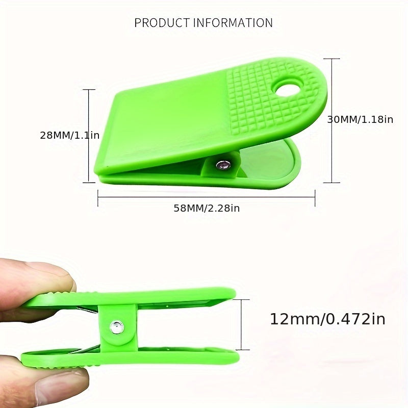 2pcs Macaron Plastic Shoe Clips, Rectangular Medium Clips, Mixed Colors