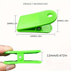 2pcs Macaron Plastic Shoe Clips, Rectangular Medium Clips, Mixed Colors