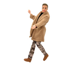 Jointed Male Doll with Three-Piece Clothing Set and Shoes