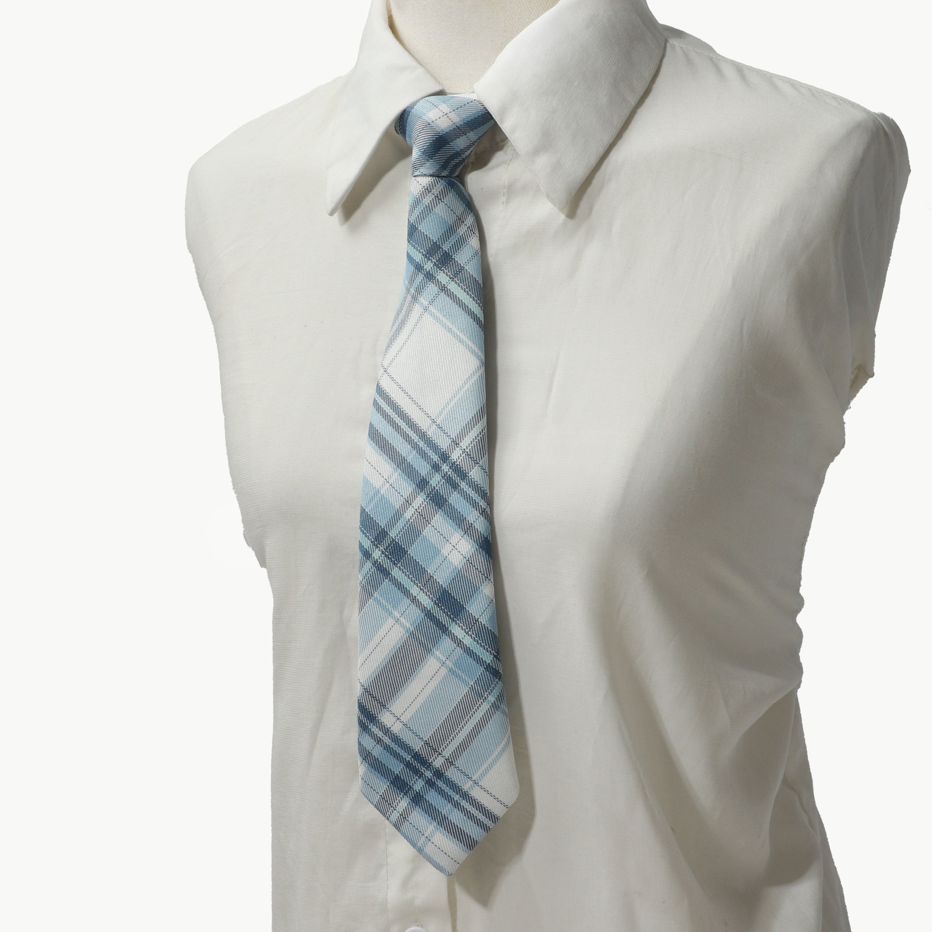 2pcs Plaid Bowtie Women Casual Bow Tie for Party Prom College Style