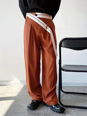 INCERUN Wide Leg Baggy Casual Pants Men Harajuku Style Sweatpants