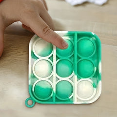 Finger Bubble Decompression Toy with Keychain