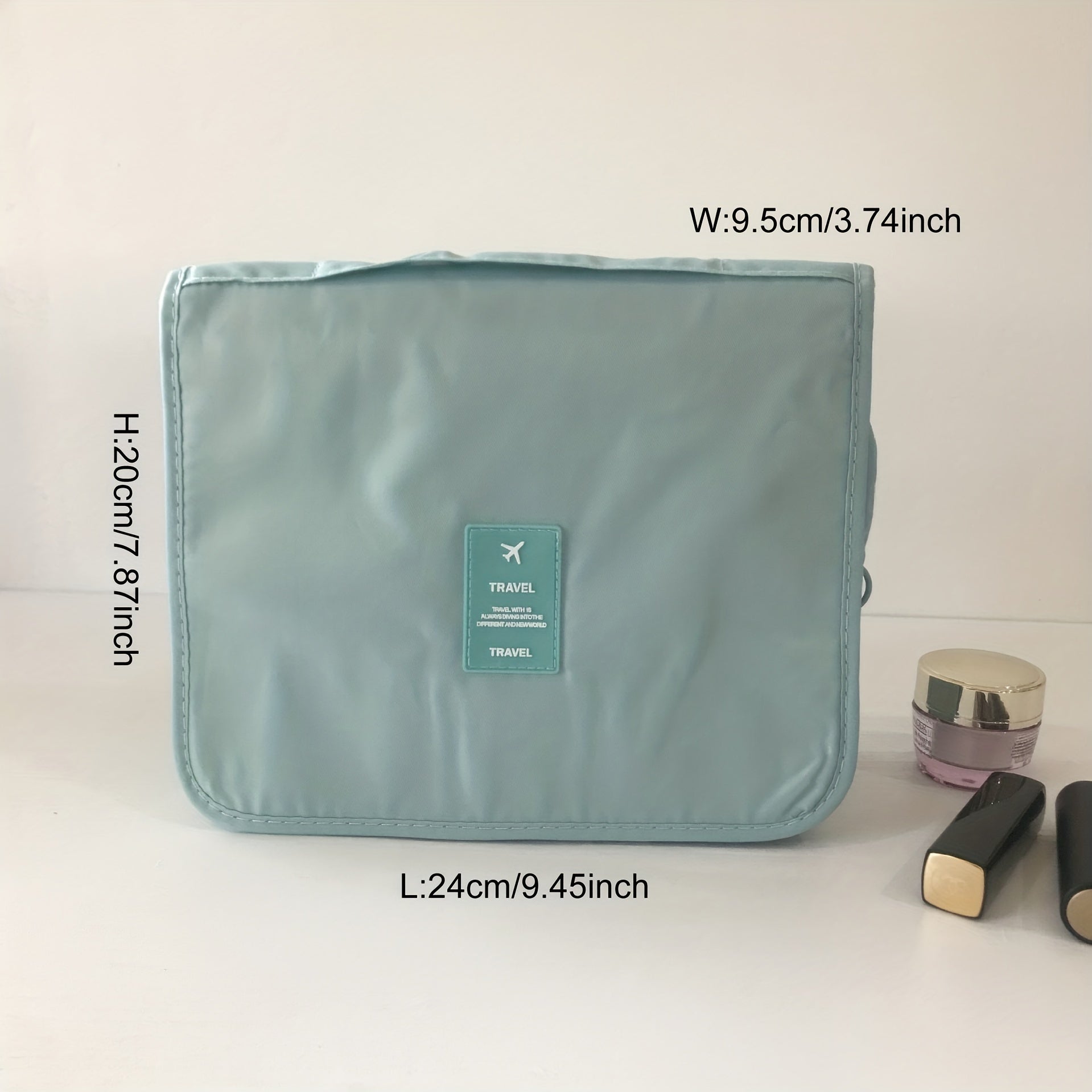 Waterproof Toiletry Organizer Bag with Hanging Hook