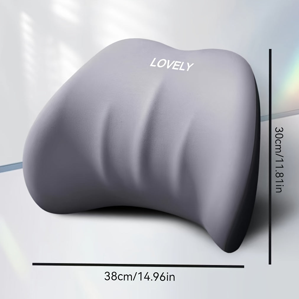 Car Headrest Waist Memory Foam Neck Pillowcase Lumbar Support