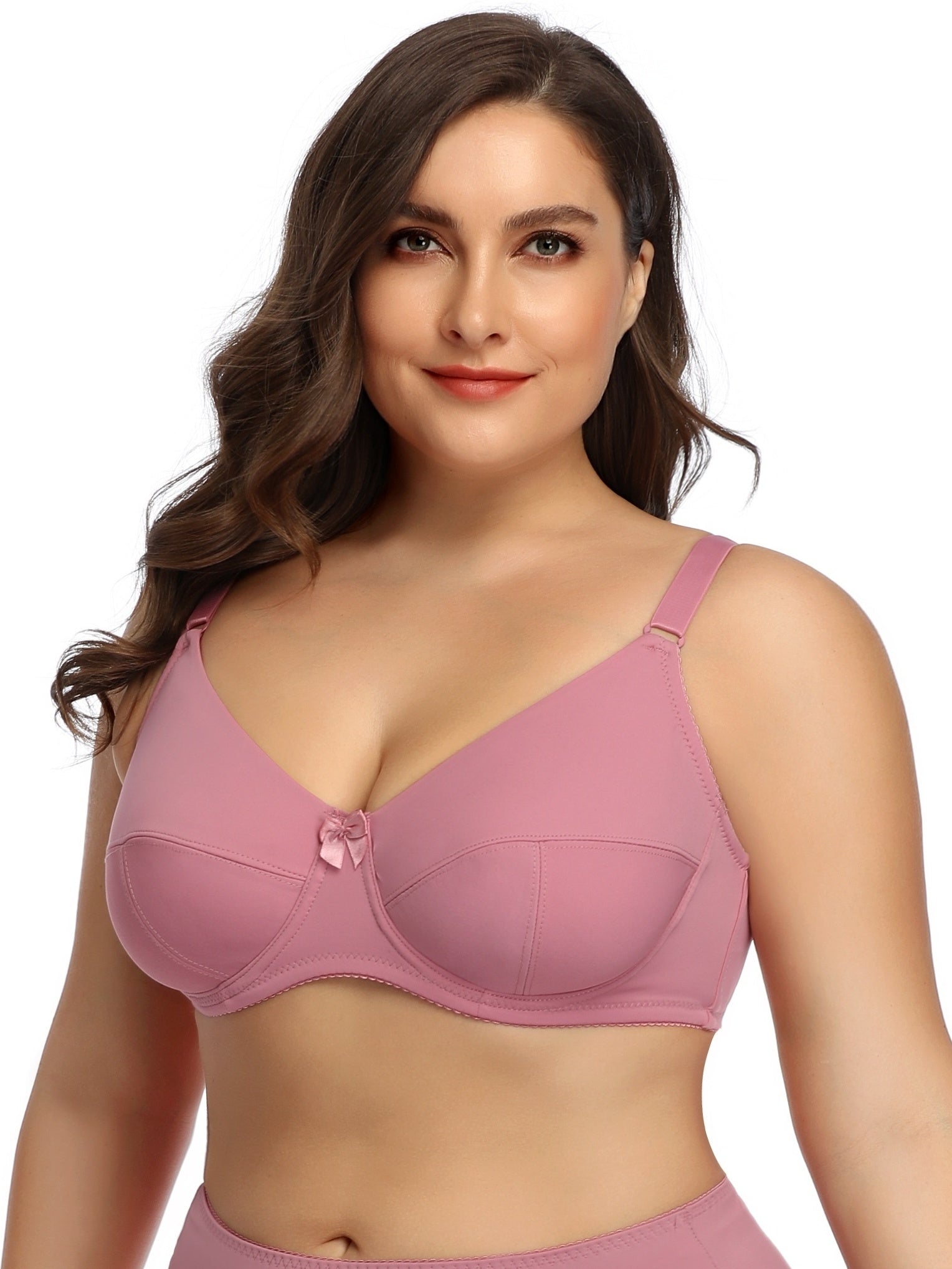 Sexy Bra Women's Full Cover Non Padded Underwire Bow Bra