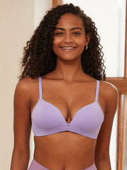 Comfortable Solid T Shirt Bra for Women Push Up Intimates Lingerie