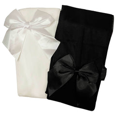 Bow Decor Slim High Waist Semi Sheer Footed Pantyhose