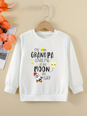 Girls' 'My Grandma Loves Me' Graphic Sweatshirt