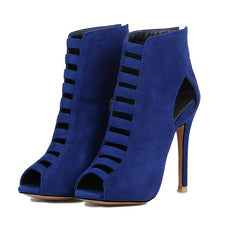 Women's Stiletto Heel Peep Toe Ankle Boots