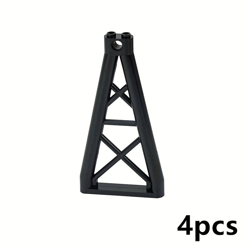 4pcs Building Blocks 1x6x10 Girder Triangular Compatible with 64449