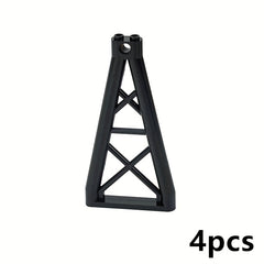 4pcs Building Blocks 1x6x10 Girder Triangular Compatible with 64449