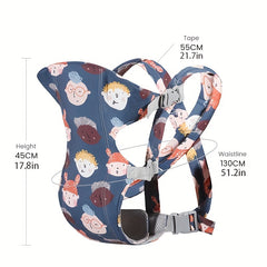 Ergonomic Baby Carrier 0-48 Months Hip Seat Sling Front-Facing Wrap