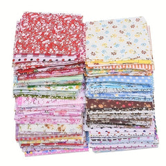 60/100pcs 9x9 Cotton Cloth Set DIY Floral Doll Patchwork Handcraft