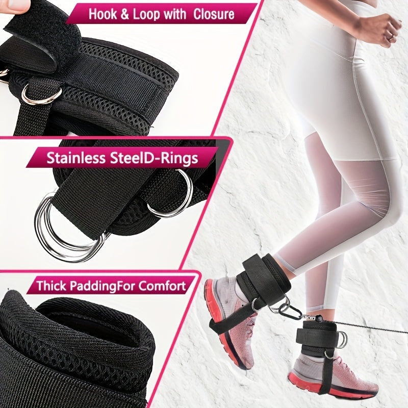 Padded Ankle Straps For Cable Machine - Glute Training & Kickbacks