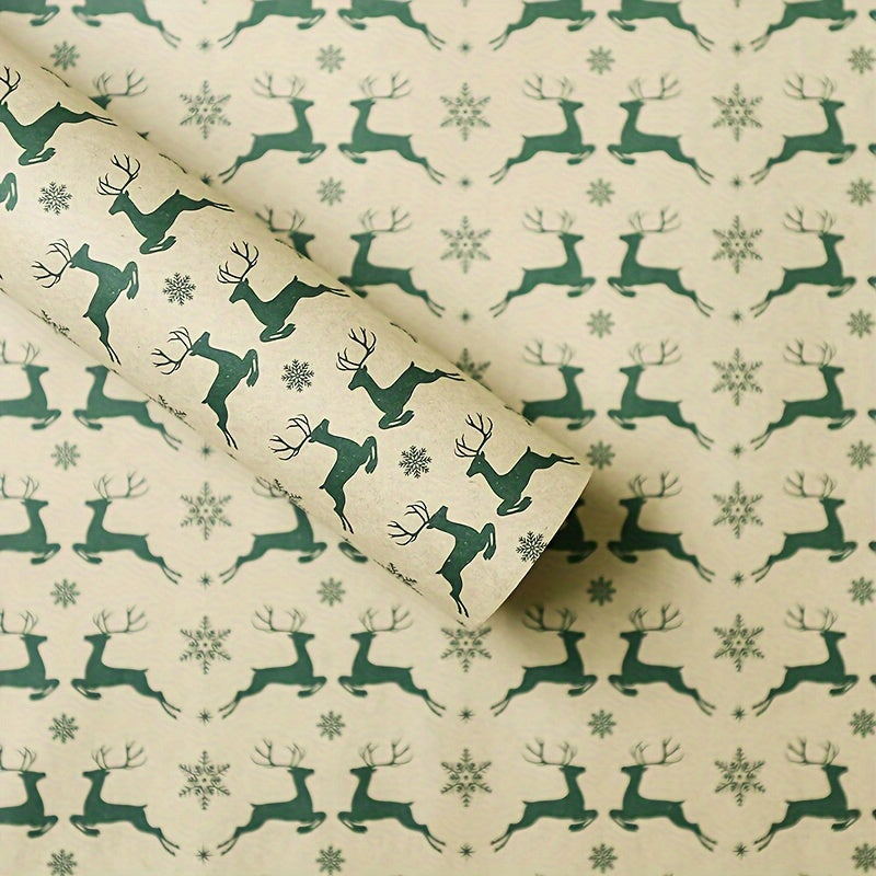 Christmas Gift Wrapping Paper Deer Tissue Paper Bouquet Supplies