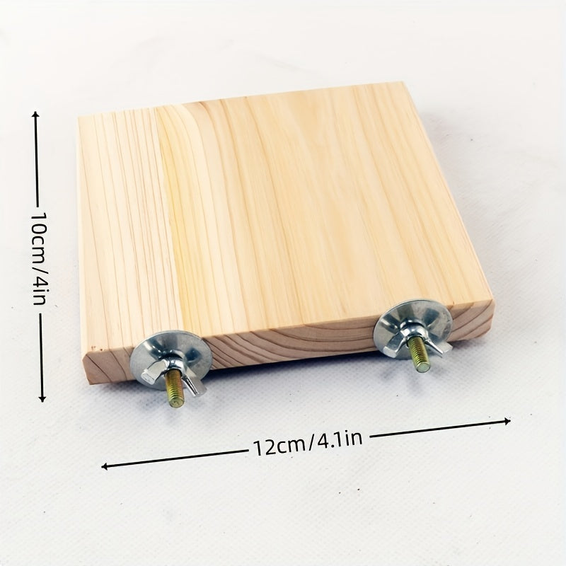 Parrot Stand Board Log Stand Board Bird Habitat Toy Platform