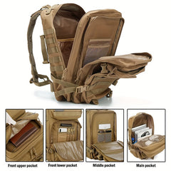 45L Military Backpack Large Capacity Mountaineering Bag Bug Out Bag Hiking Rucks