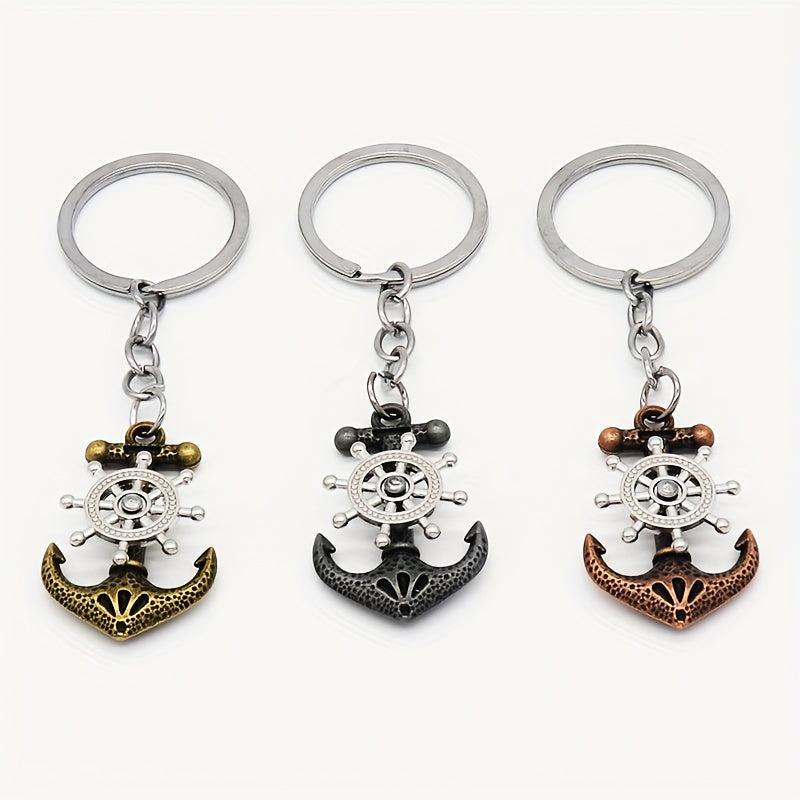 Boat Anchor Keychain Pendant Retro Bag Backpack Decoration Ornament Gift