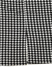 Houndstooth Print Split Skirt High Waist Bag Hip Women's Clothing