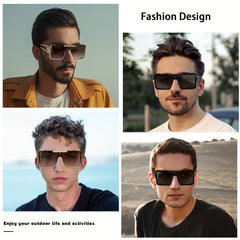 Men's Large Frame Sunglasses UV Protection Driving Glasses