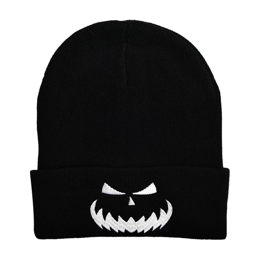 Embroidered Knit Beanie Hat for Autumn/Winter Ski Cold Hat - Halloween Gift