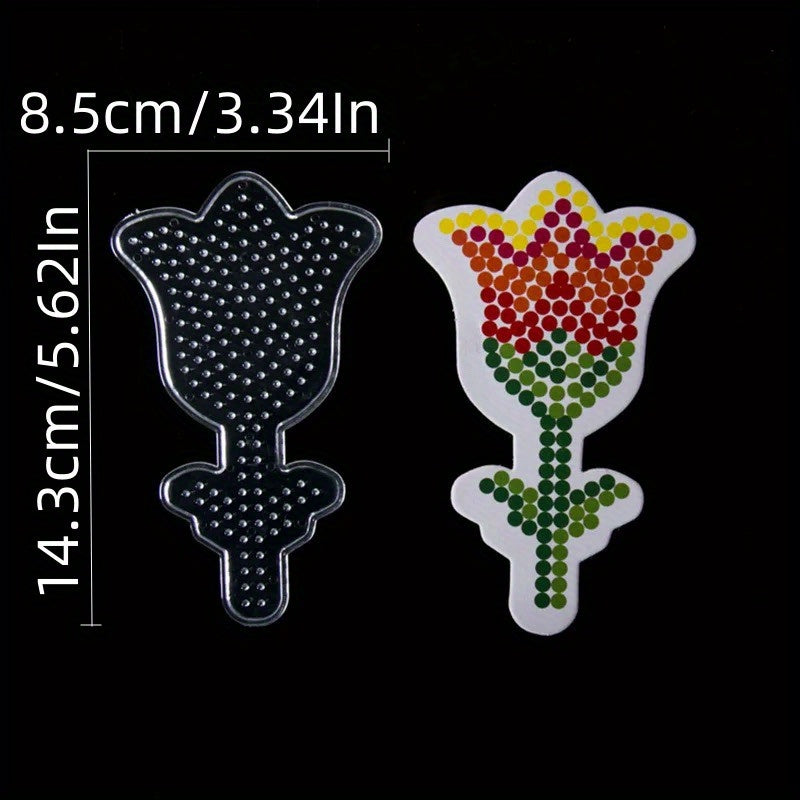 4pcs 5mm Fuse Bead Making Plate Clear Pegboard Kit Plastic Beads Board