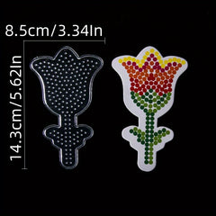 4pcs 5mm Fuse Bead Making Plate Clear Pegboard Kit Plastic Beads Board