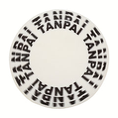 Modern Round Area Rug Ultra Durable Rugs Letter Print Non Slip Floor Mat