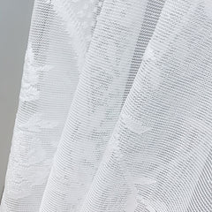 Garden Style Gauze Curtain for Kitchen Cabinet and Door Short Half Curtain