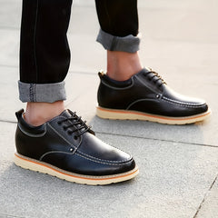 Men's Moc Toe Derby Shoes Lace up Front Casual Shoes