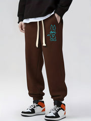 Rabbit Hero Drawstring Sweatpants Loose Fit Casual Joggers For Men