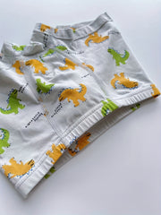 5pcs Cartoon Monster Print Boy's Boxer Briefs Elastic Waist Shorts