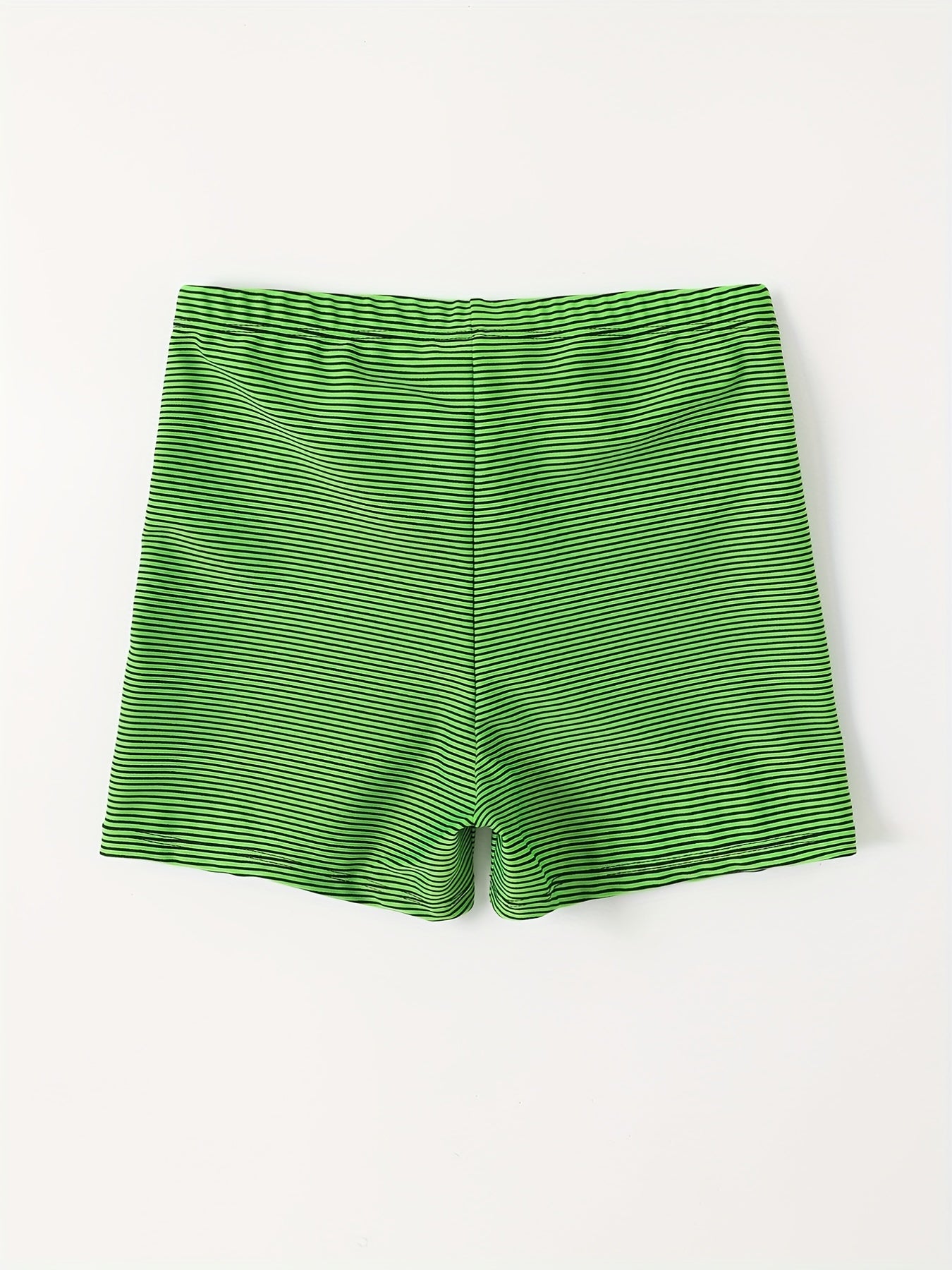 Boys Swim Trunks Stripe Print Elastic Waist Beach Pants SwimShorts Kids Clothes