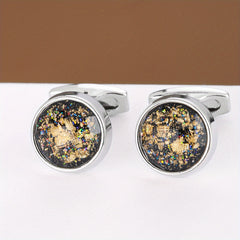 Round Cufflinks Business Shirt Clothing Buttons For Men And Women