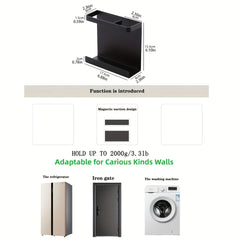 Magnetic Absorption Refrigerator Side Shelf Baggie Receive Rack