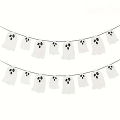 Halloween Hanging Ghost Flag Sparkling Party Banner Decoration