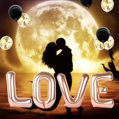Love Shaped Balloon Champagne Wedding Decor