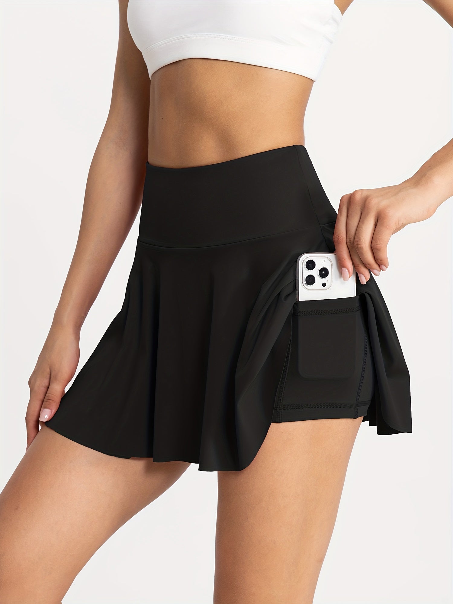 Women's Slim Sports Shirt for Tennis Skort with Pocket