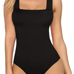 Square Neck Sleeveless Body Shaper Tummy Control Slim Fit Tank