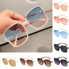 Gradient Lens Sunglasses Square Frame UV Protection